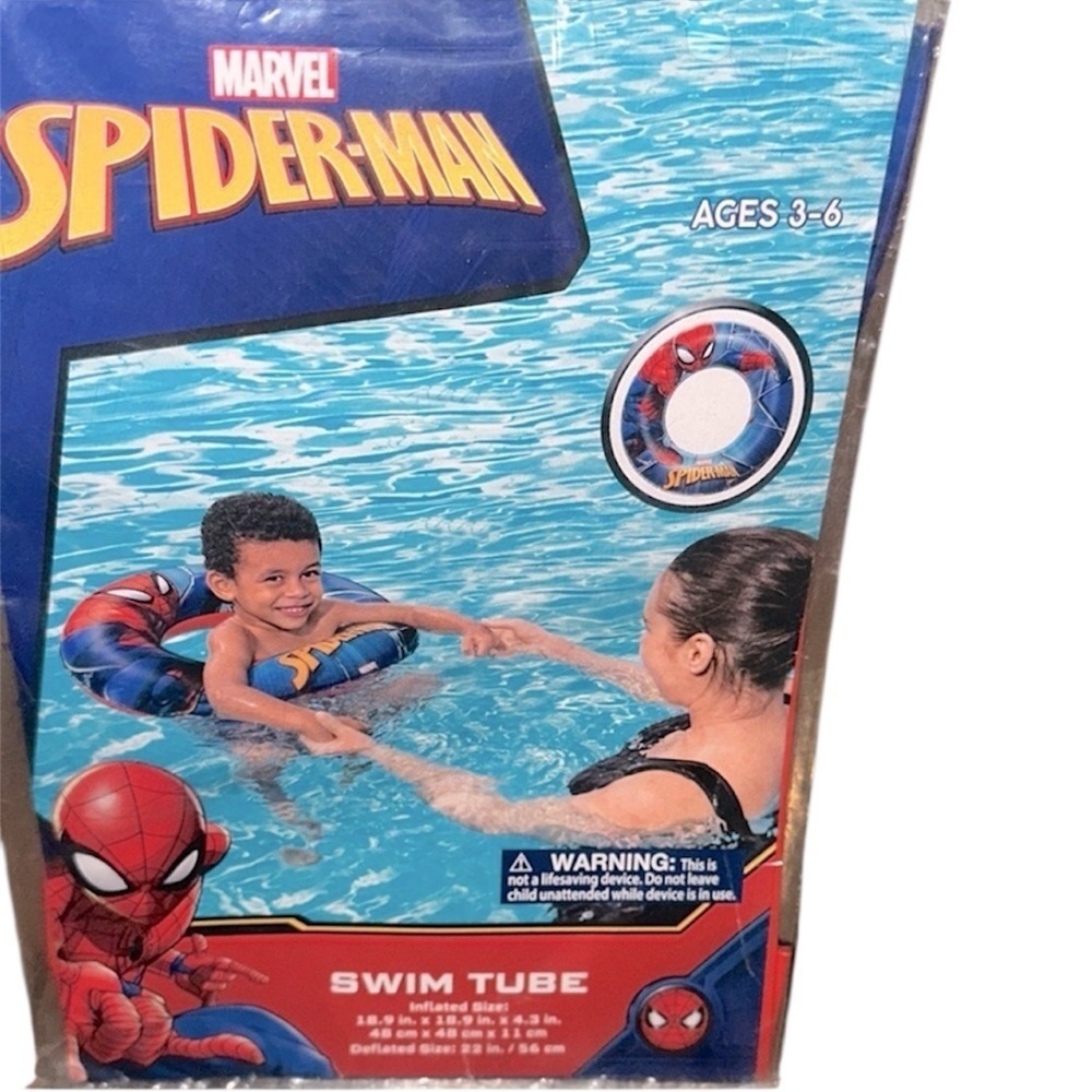 Marvel Spider-Man Kids Swim tube ring - Blue and Red new in package